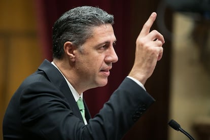 Intervención de Xavier Garcia Albiol, líder del PPC, en el Parlament.