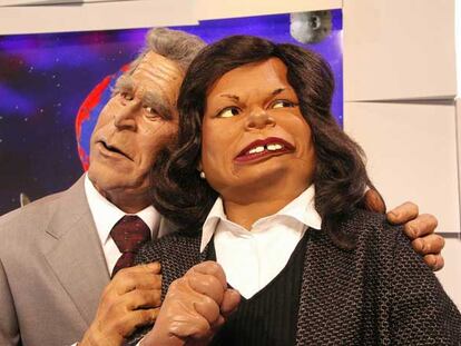 Los guiñoles de George Bush y Condoleezza Rice.
