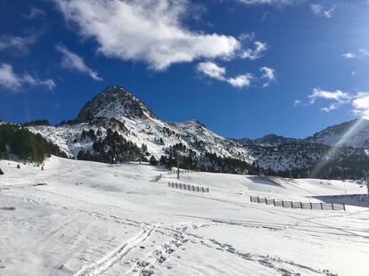 Nevada en Grand Valira el 12 de noviembre en el sector de Grau Roig