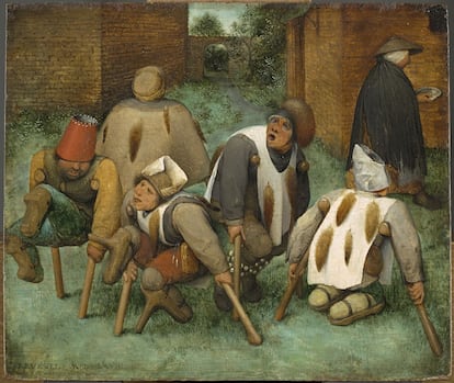 'Los mendigos' (1568) de Brueghel encarna el intento de los pintores de la época de representar lo popular, lo común.