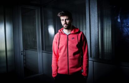 Gerard Piqué, esta semana en la ciudad deportiva azulgrana.