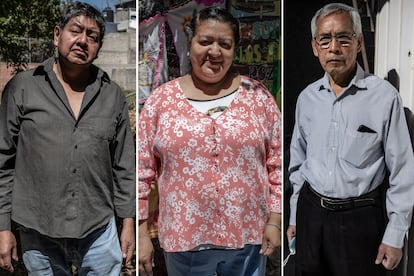 Gerardo Mora, Marina Cruz  y Amado Rodríguez viven en los alrededores del Estado Azteca en la Ciudad de México.