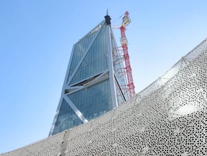 La torre dónde estarán las oficinas de Facebook y el intercambiador de transporte en San Francisco.