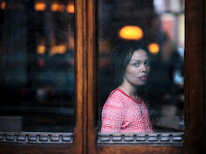 La socióloga Emma Dabiri, en un hotel de Londres (Reino Unido), el martes pasado.