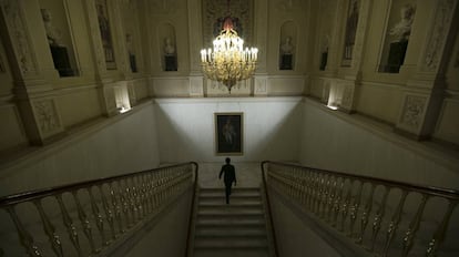 Interior del Palacio del Marqués de Salamanca, actual sede madrileña de la Fundación BBVA.