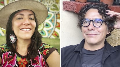 Ximena Guzmán y José Muñoz en fotografías compartidas en sus redes sociales.