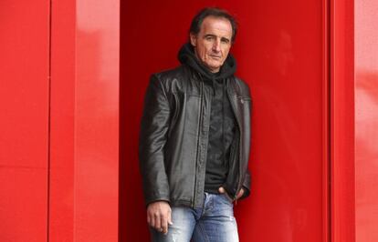 Oscar Ortega, preparador físico del Atlético de Madrid, fotografiado en el Cerro del Espino, Majadahonda.