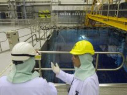 La piscina de combustible gastado de la central nuclear de Garoña, en Burgos, que será clausurada en 2013.