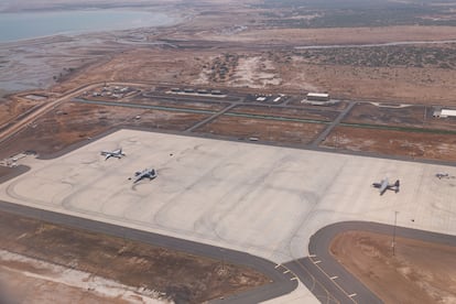 La base militar estadounidense Camp Lemonnier, en Yibuti, el 21 de enero de 2024.