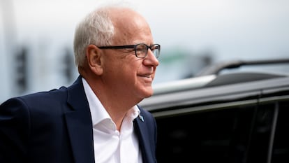 El gobernador de Minnesota, Tim Walz, durante una rueda de prensa el pasado 1 de agosto.