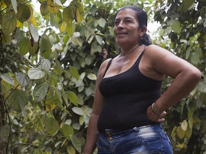 Doris Ramos e sua família cultivaram coca durante muito tempo no município de Tumaco.