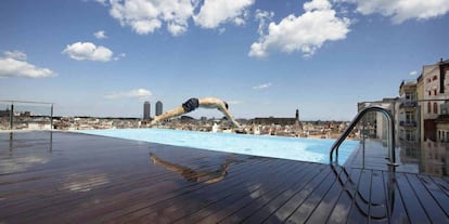 Azotea del hotel Gran Central de Barcelona, vendido la pasada semana por 93 millones de euros.