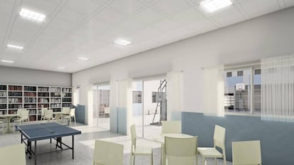 Imagen del diseño del futuro CIE de Algeciras.