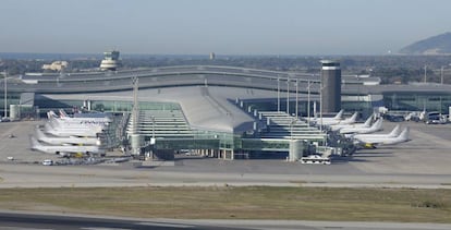 Vista del aeropuerto de Barcelona-El Prat.