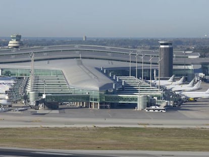Vista del aeropuerto de Barcelona-El Prat.