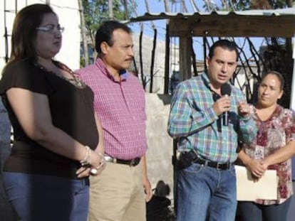 El joven asesinado habla en un acto p&uacute;blico el pasado martes.