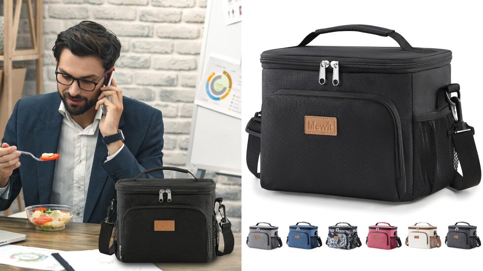 Bolsa térmica para llevar alimentos.