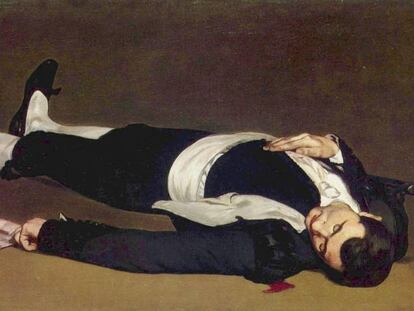 'Torero muerto' de Manet, obra recortada de una anterior del artista.