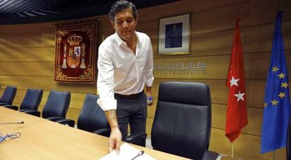 Agustín Juárez, exalcalde de Collado Villalba, presenta su dimisión el pasado 3 de noviembre.
