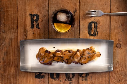 Uno de los platos elaborados por Restaurant Vermut Rofes, en el centro de Reus.
