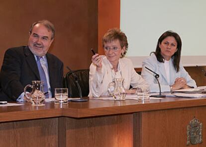 Solbes, Fernández de la Vega y Trujillo, el pasado viernes.