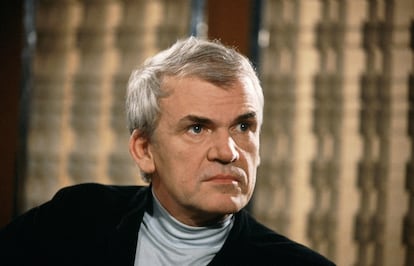 Milan Kundera, en Francia, en junio de 1981.