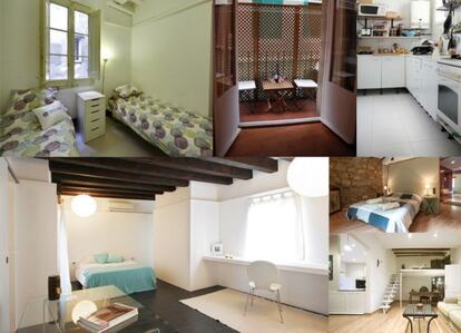 La oferta de apartamentos turísticos en Barcelona por Internet es amplia.