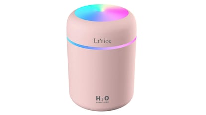 Humidificador compacto diseñado con luces de color LED intercambiables