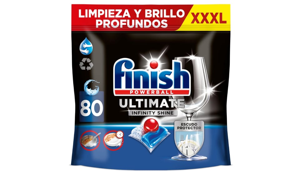 Pastillas para el lavavajillas Finish Powerball (80 unidades).