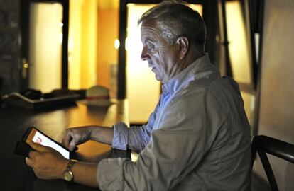 Pachi Vázquez, en su casa de San Amaro, en 2011.