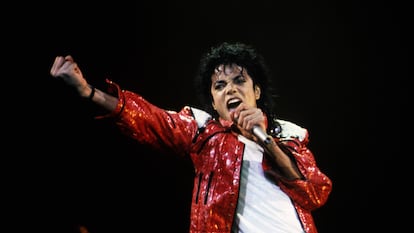 Michael Jackson performing at Madison Square Garden in New York in March 1988.