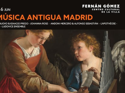 Cartel oficial de la quinta edición del Festival Música Antigua Madrid.