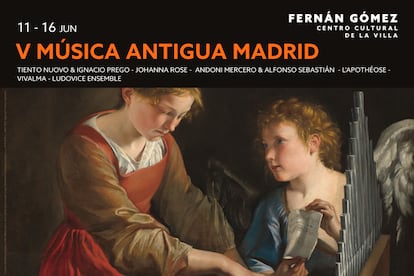 Cartel oficial de la quinta edición del Festival Música Antigua Madrid.