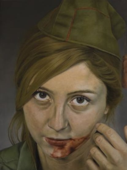 'Mi querida España', óleo hiperrealista de Borja Bonafuente.
