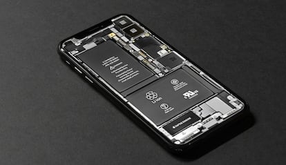 Imagen de la batería de un iPhone de Apple