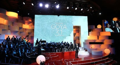 Dani Rovira durante la presentación de los premios Goya.