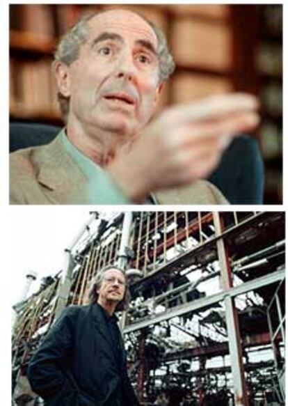 Philip Roth (arriba) y Peter Handke.