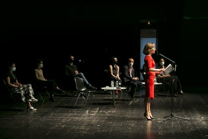 Aída Gómez, directora de Madrid en Danza, explica la programación del festival en los Teatros del Canal.