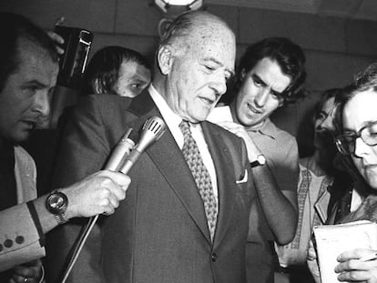 Josep Tarradellas, l'any 1977.