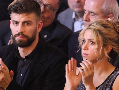 El futbolista Gerard Piqué y la cantante Shakira.