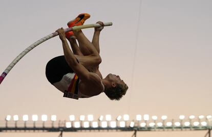 El belga Ben Broeders, durante la final de salto con pértiga, el sábado 26 de agosto.