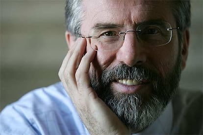 El líder del Sinn Fein, Gerry Adams.