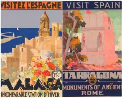Cartells del Patronat Nacional del Turisme, creats el 1929. 