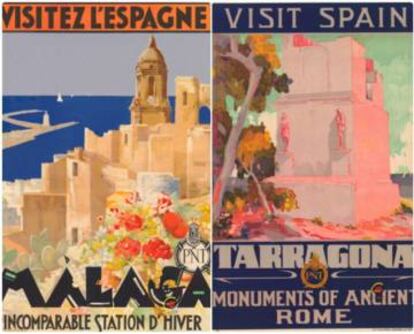 Cartells del Patronat Nacional del Turisme, creats el 1929.
