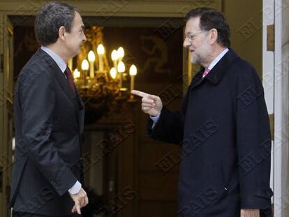 Zapatero y Rajoy se reunieron por última vez en diciembre de 2011.