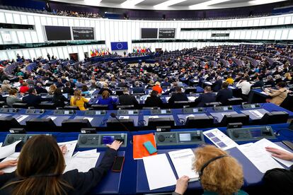 Pleno del Parlamento Europeo, el pasado miércoles en Estrasburgo.