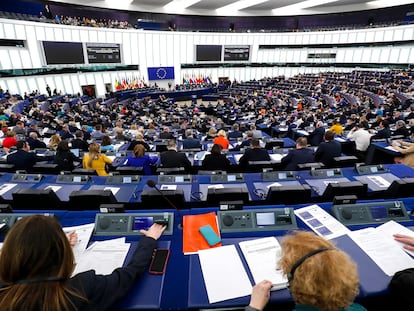 Pleno del Parlamento Europeo, el pasado miércoles en Estrasburgo.