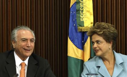 Dilma Rousseff e seu vice Michel Temer, em reunião no último dia 8.