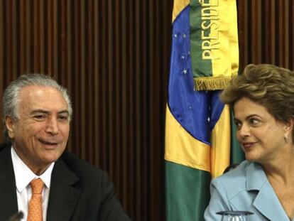 Dilma Rousseff e seu vice Michel Temer, em reunião no último dia 8.