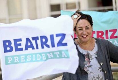 La excandidata presidencial chilena Beatriz Sánchez, el pasado mes en Santiago de Chile.
